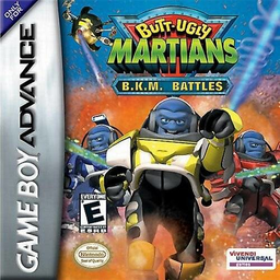 Butt Ugly Martians BKM Battles box art for GameBoy Advance